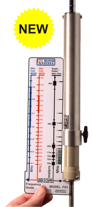 FREE! FG1 Frequency Guide SWR Ruler Now Comes With Every MP1 Super Antenna